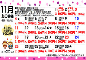 11月料金